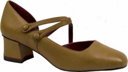 Oh! Shoes Melany (women's) - Teak Silky Nappa Leagher