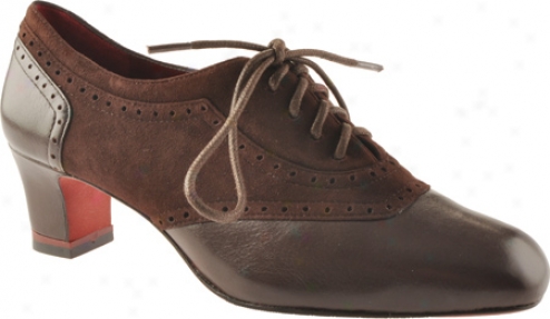 Oh! Shoes Mineba (women's) - Brown Kid Suede/silky Nappa