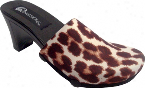 Onesole Traveler Soft Step Leopard Clog (women's) - Blwck/multi