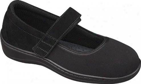 Orthofeet 827 (women's) - Black Synthetic Stretch