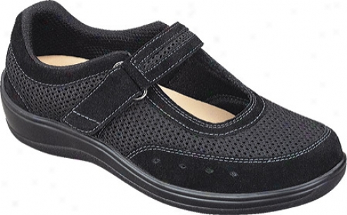 Orthofeet 851 (women's) - Black Mesh/suede