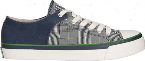 Pf Flyers Bob Cousy Loo - Navy Canvas/glen Check Textile