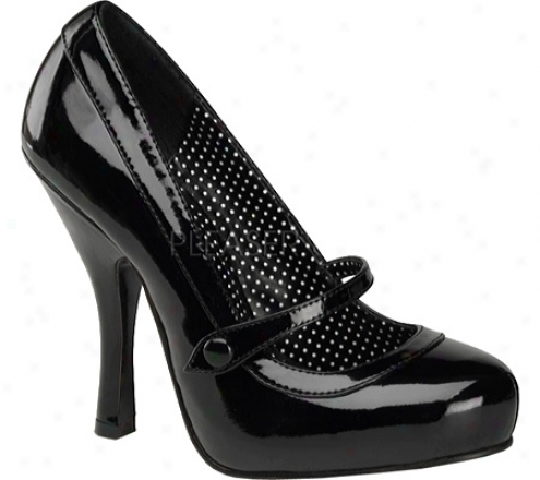 Pin Up Cutiepie 02 (women's) - Black Patent Leather