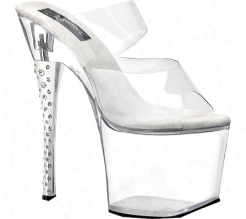 Pleaser Diamond 702 (women's) - Clear/clear