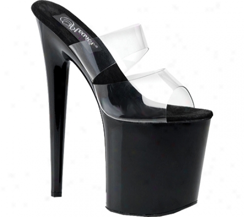 Pleaser Flamingo 802 (women') - Clear/black