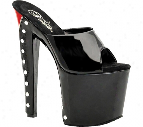 Pleaser Taboo 701fh-06 (women's) - Black/red/black Patent