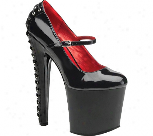 Pleaser Taboo 788fh (women's) - Black/blakc Patent