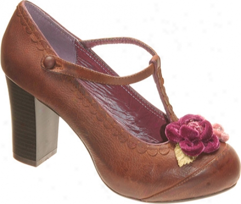 Poetic Licence London Calling (women 's) - Brown Leather/satin