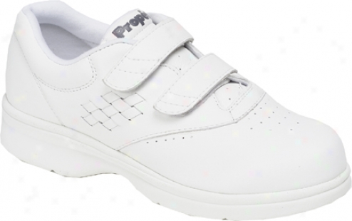 Propet Vista Walker Strap (women's) - White Smooth