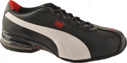 Puma Cell Turin Perf (men's) - Black/white/ribbon Red