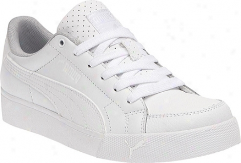 Puma Seek Point Jr (children's) - White/white/grey Violet