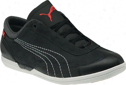 Puma D Force Lo Leather (men's) - Black/white/ark Shadow