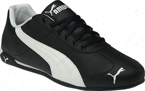 Puma Repli CatI ii Learher (men's) - Black/white/puma Silver