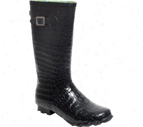 Rainbops Croc Style Rain Boot (women's) - Midniyht Dreams