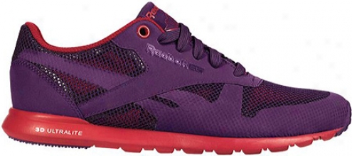 Reebok Classic Leather Ultralite Thermo (women's) - Rich Purple/uberberry/dark Silver/white