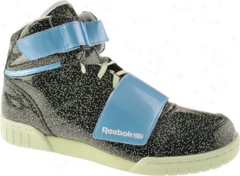 Reebok Ex-o-fit Hi Sg Strap (women's) - Blzck/blue