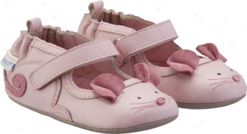 Robeez Mini Shoez 3d Mouse Mary Jane (infant Girls') - Pastel Pink