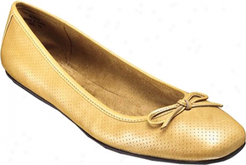 Rockport Amelia Ballet (women's) - Biscotti/needle Perf Leather