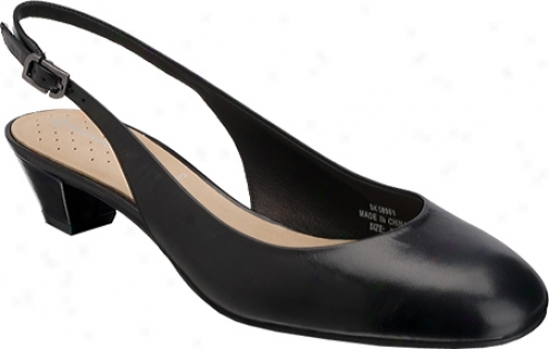 Rockport Haiely Sling (women's) - Black Smooth Leather