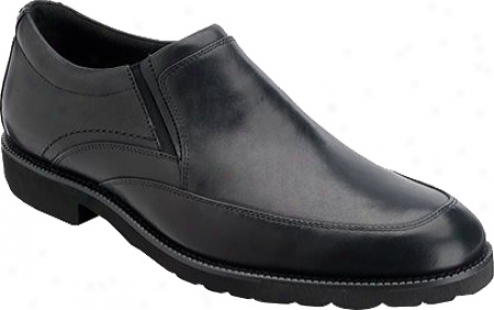 Rockport Oak Circle Slip On (men's) - Black Full Grain Leather