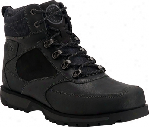 Rockport Peakview Lace Up Boot (men's) - Black Full Grain Leather