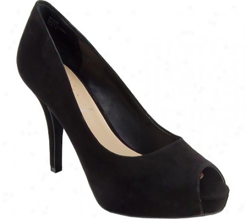 Rockport Sasha Peep Toe Pump (women's) - Black Suede