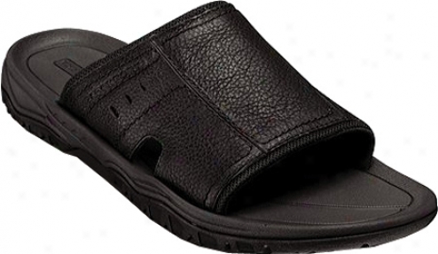 Rockport Sleek Slide (men's) - Black Full Grain Leather