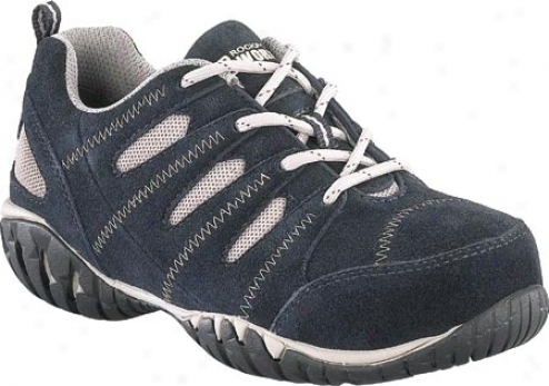 Rockport Works Rk616 (women's) - Navy Suede/grey Mesh