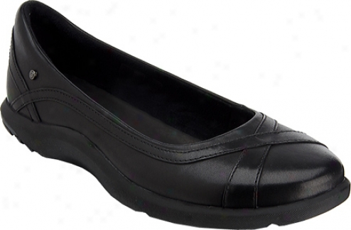 Rockport Workd Tour Slide (women's) - Black Smooth Leather