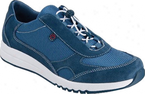 Rockport Zana Bungie Sneaker (women's) - Suiting Navy Suede/vintage Blue Mesh