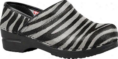 Sanita Clogs Professional Timber (women's) - Zebra