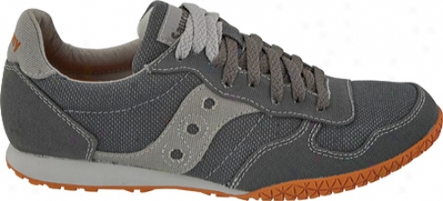 Saucony Bullet Canvas (men's) - Charcoal/orange