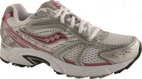 Saucony Grid Cohdsion 4 (women's) - White/red/silved