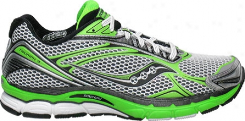 Saucony Powergrid Conquest 9 (men's) - White/slime Green