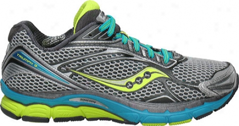 Saucony Powergrid Triumph 9 (women's) - Silver/grey/citron