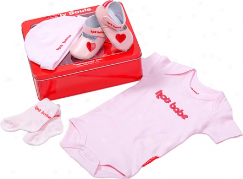 Silly Souls Hot Babe 4-piece Gift Set (infant Girls') - Pink