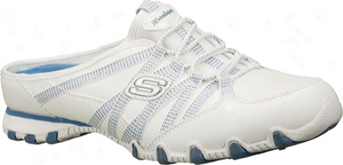 Skechers Bikers Meditate (women's) - White/blue