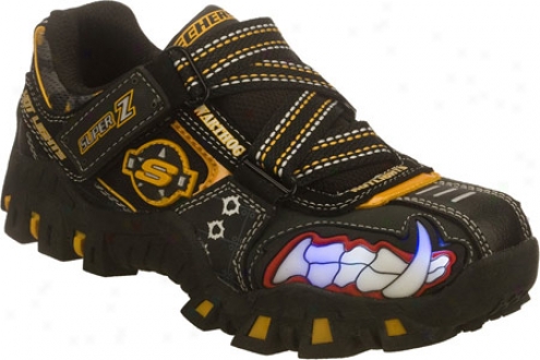 Skechers Hot Lights Deflecktord A10 Warthog (boys') - Black/gold