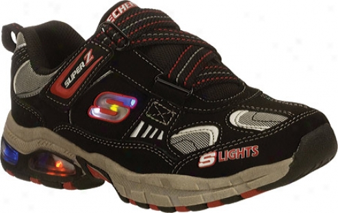 Skechers S Lights Terminal Depot (infant Boys') - Black/red