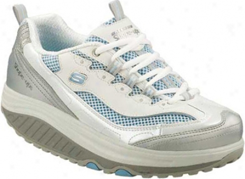 Skechers Shape Ups Jump Arise (women's) - White/silver/light Blue