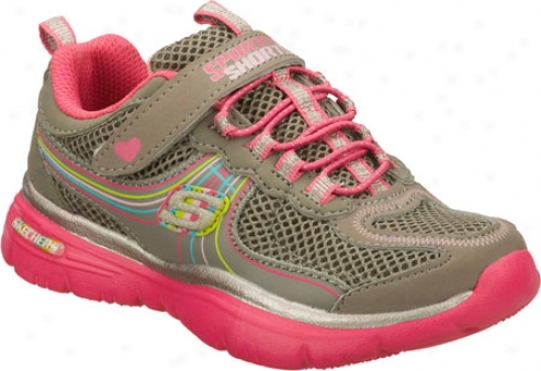 Skechers Sporty Shorty Lite Sprints Hoveers (girls') - Gray/pink