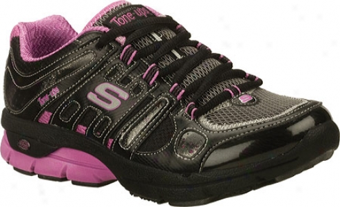 Skechers Tone Ups Fitness Flow (women's) - Black/pink