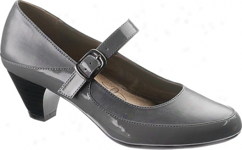 Soft Style City Block (women's) - Dark Grey Vitello/patent