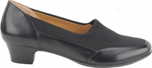 Softspots Santina (women's) - Black Leather/suede