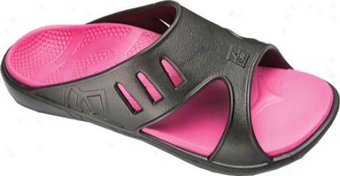 Spenco Fuzion (women's) - Black/hot Pink