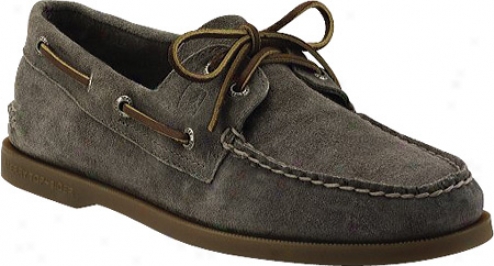 Sperry Top-sider A/o 2 Eye Suede (men's) - Gray Suede