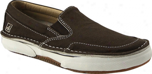 Sperry Top-sider Largo Slip On (boys') - Chocolate/camo Washed Canvas