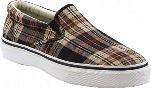 Sperry Top-sider Striper Slip On (men's) - Navy/white Plaid