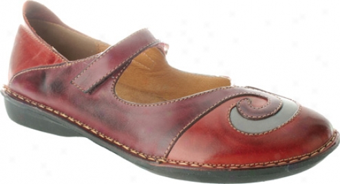 Spring Step Cosmic (women's) - Red/winr Combo Leather