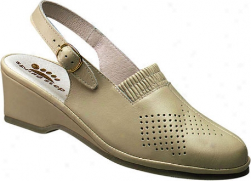 Spring Step Gina (women's) - Beige Leather